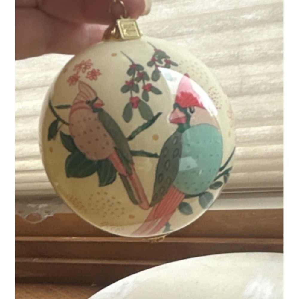 Pier 1 Imports Li Bien Hand Painted Bird Glass Ornament 2019 with Box